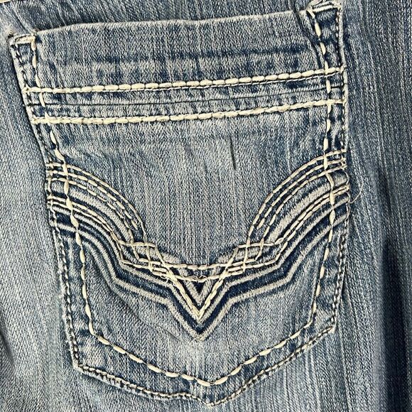 🔥🔥 BKE Tyler Buckle Designer Denim Jeans - Medium/Light Blue - Sz 38R - GUC - Picture 5 of 12